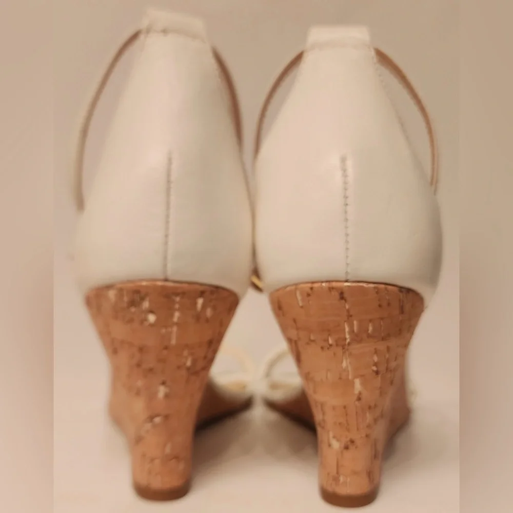 Lilly Pulitzer Jenna Wedge Sandals Women’s White Size 10